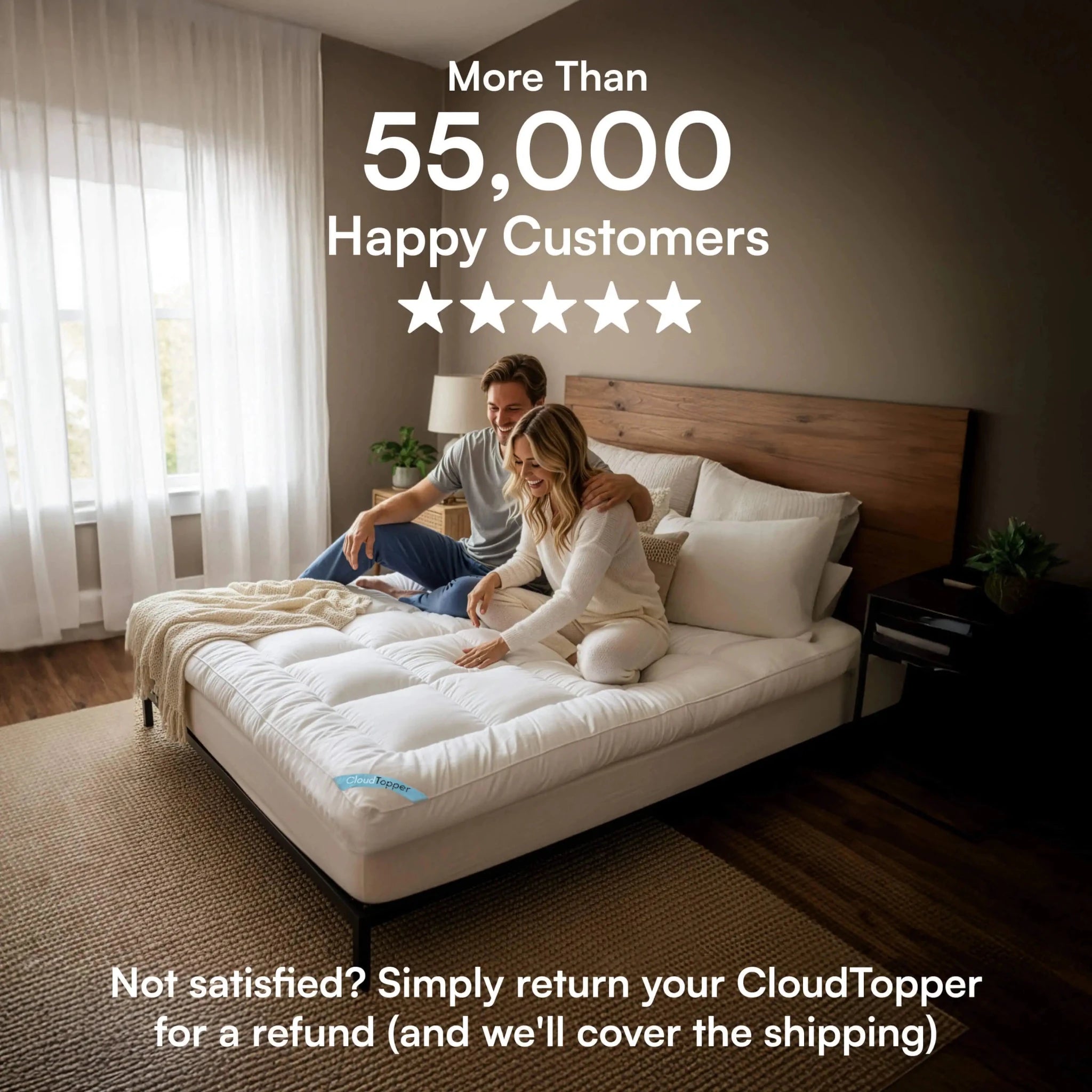 CloudTopper™ Luxury Thick Mattress Topper - CloudTopper