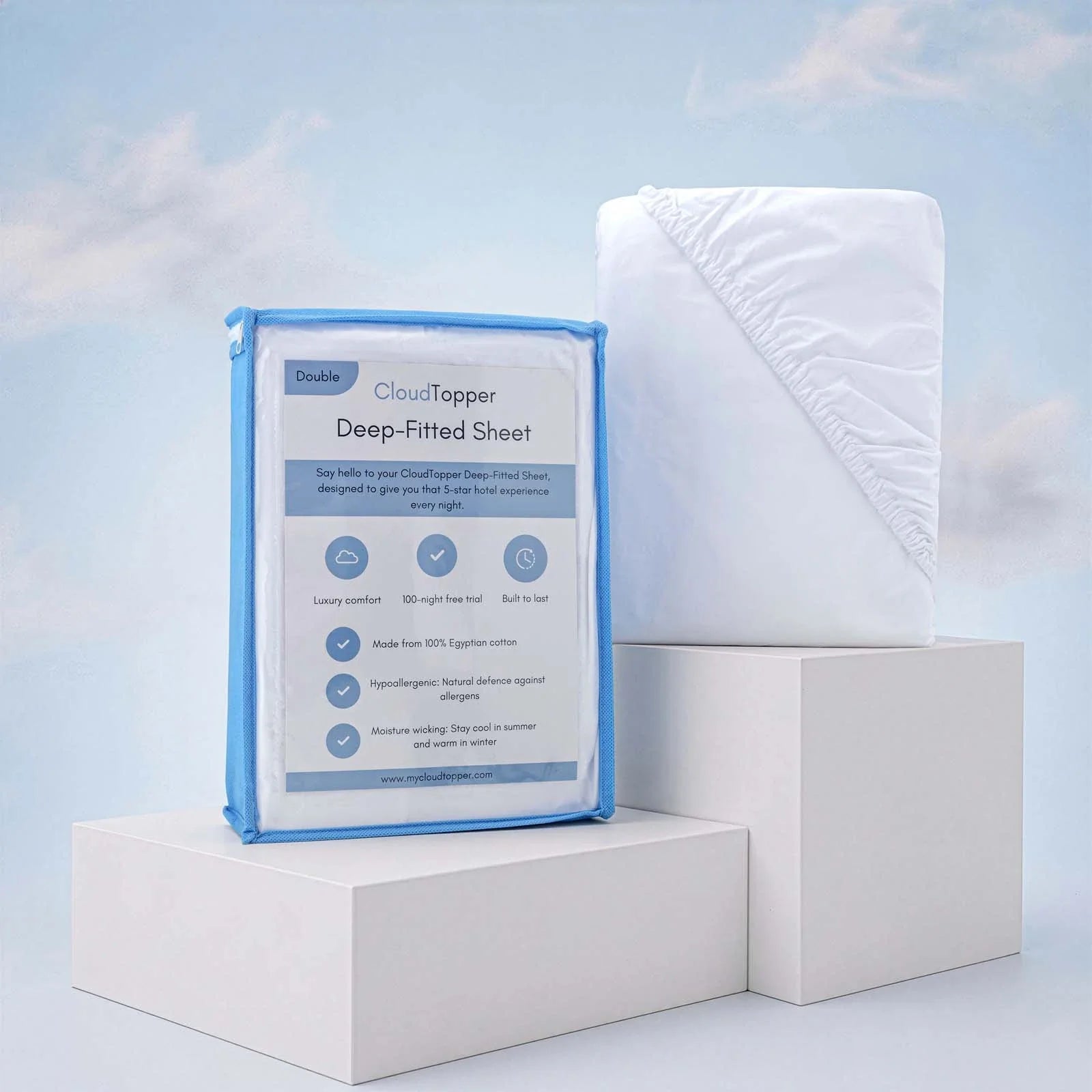 Deep Fitted Sheets for Any Mattress – Extra Deep Fit & Comfort - CloudTopper