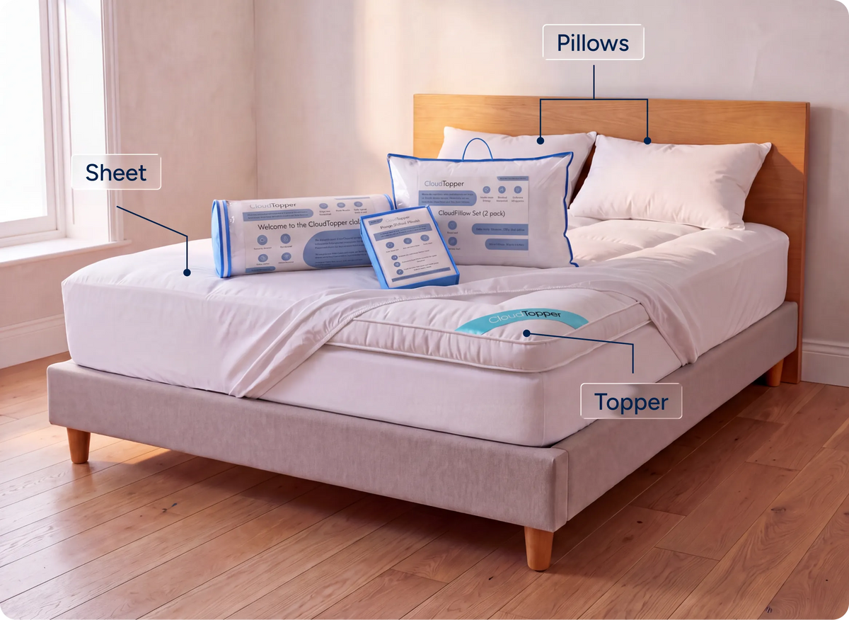 Upgrade Your Whole Bed for 50% Less