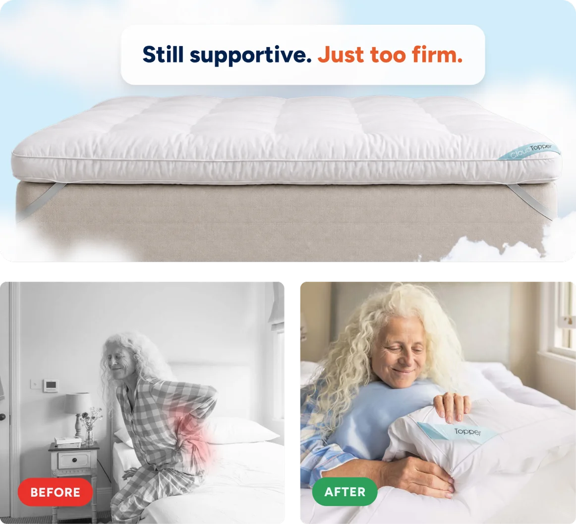 CloudTopper hero photo with before and after comparison
