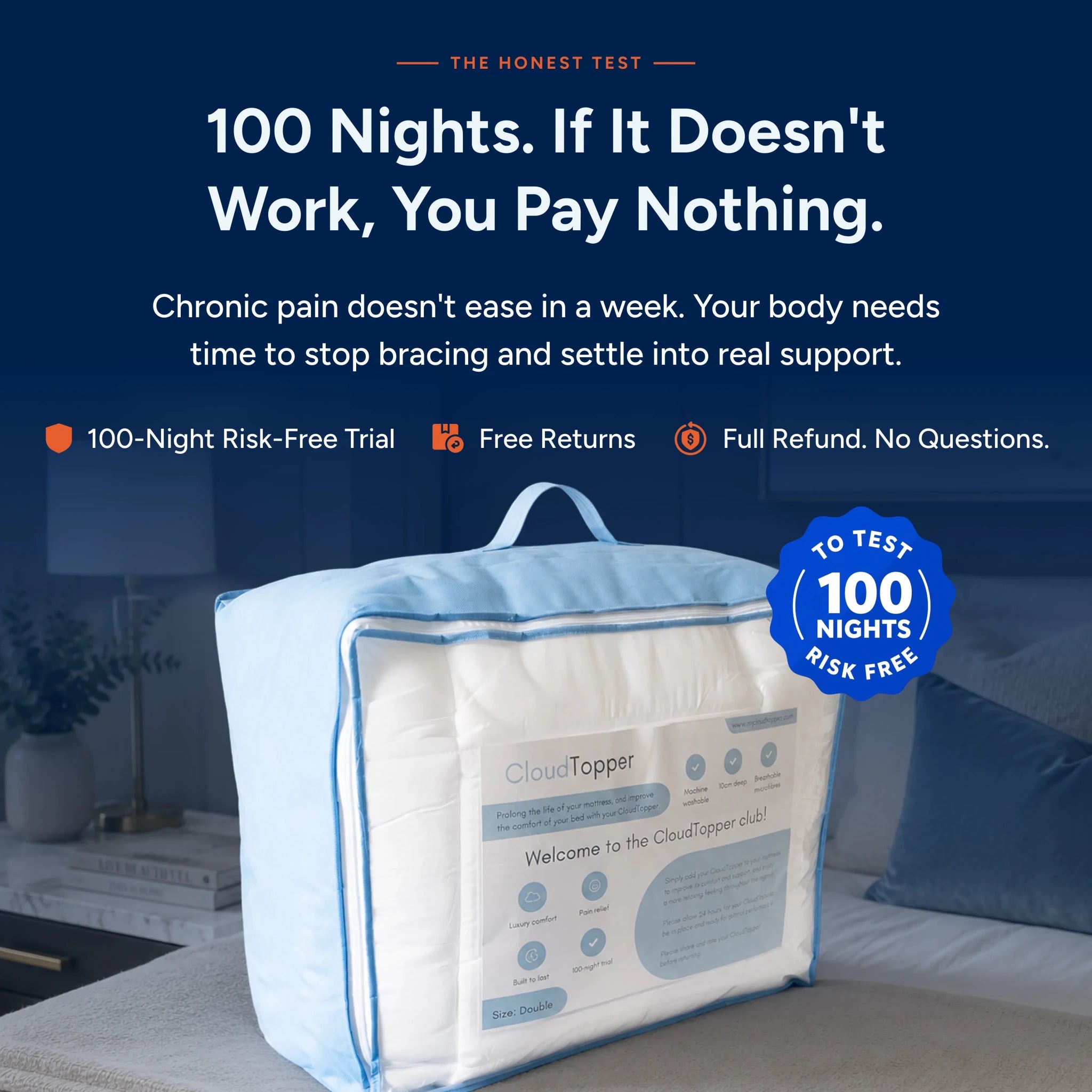 CloudTopper™ Luxury Thick Mattress Topper - CloudTopper