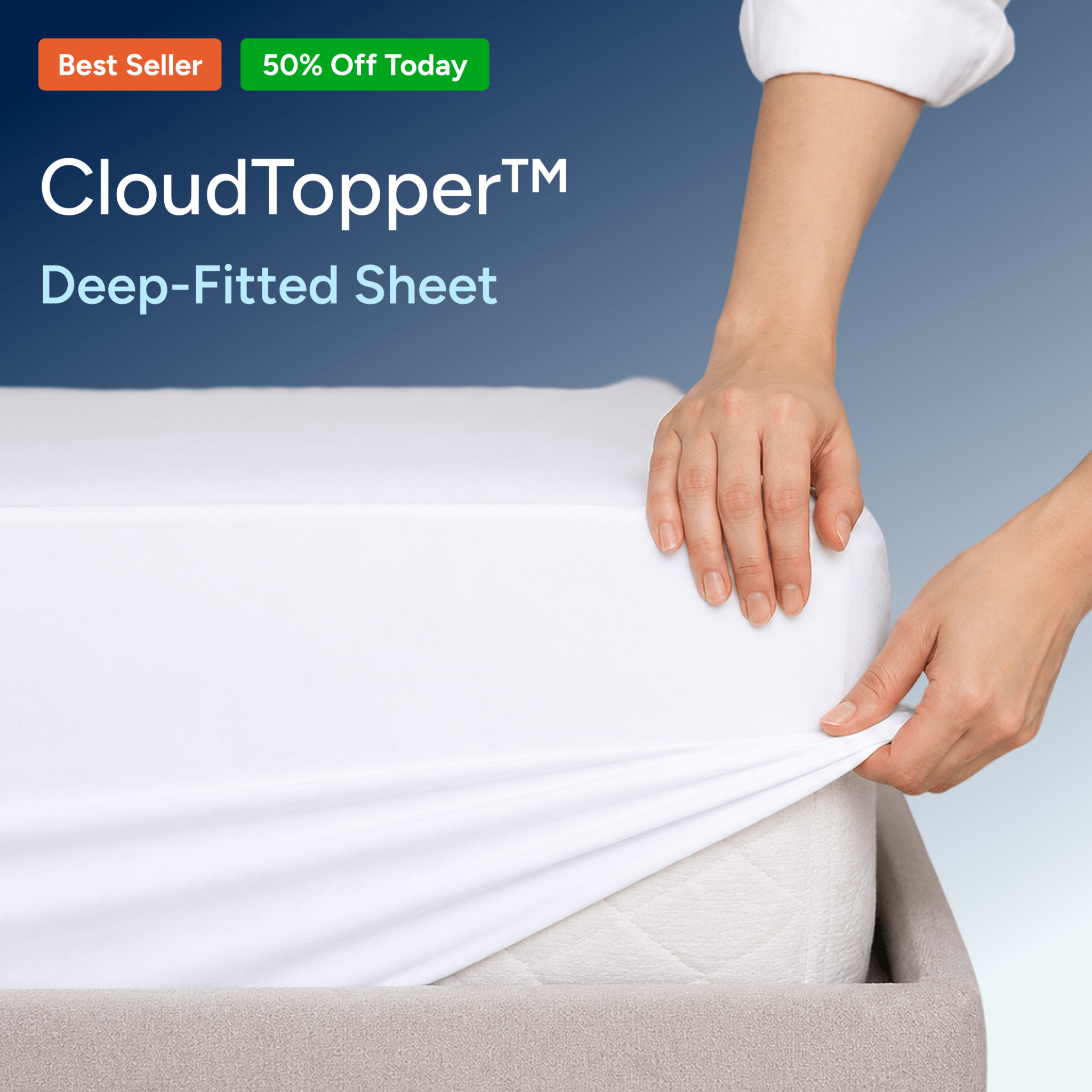 Deep Fitted Sheets for Any Mattress – Extra Deep Fit & Comfort - CloudTopper