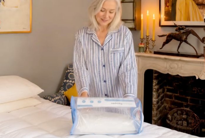 Opening a CloudTopper gift at home